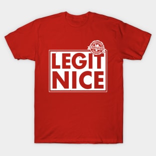 Legit Nice Funny Christmas Santa Claus Meme T-Shirt